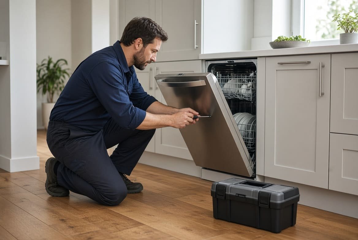 Dishwasher repair in a Green Bay kitchen