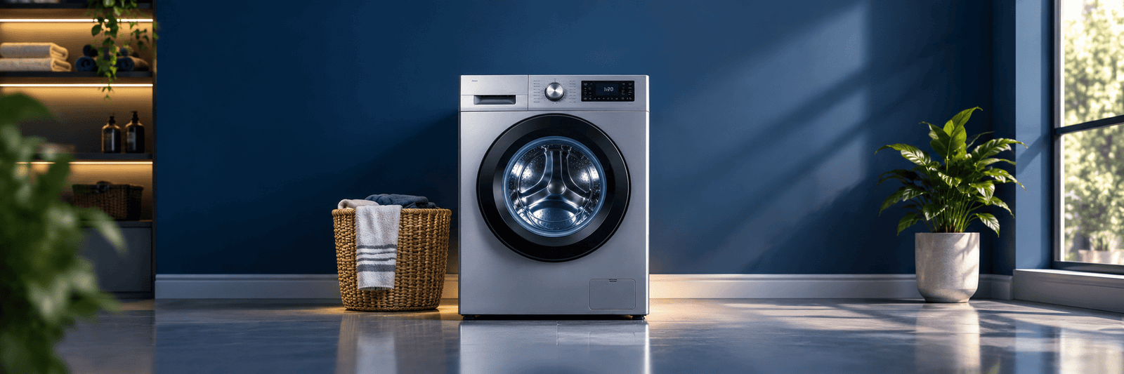 Washing machine repair in a Green Bay laundry room